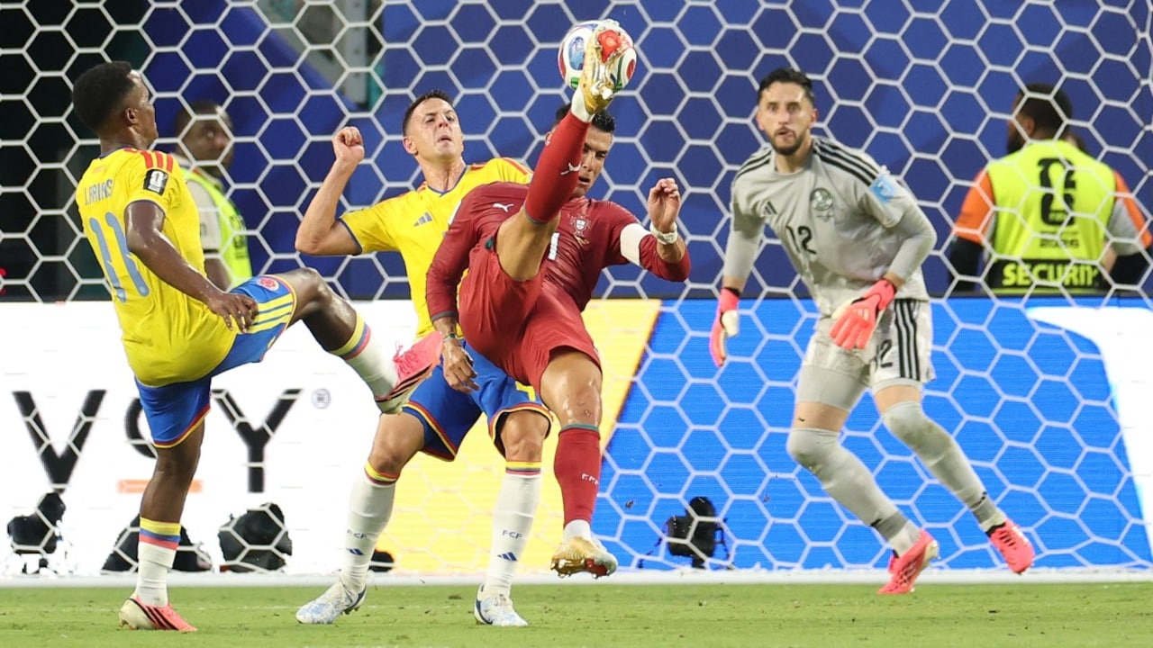 ไฮไลท์บอลเมื่อคืน Colombia vs Portugal 27.06.26 (0-0)