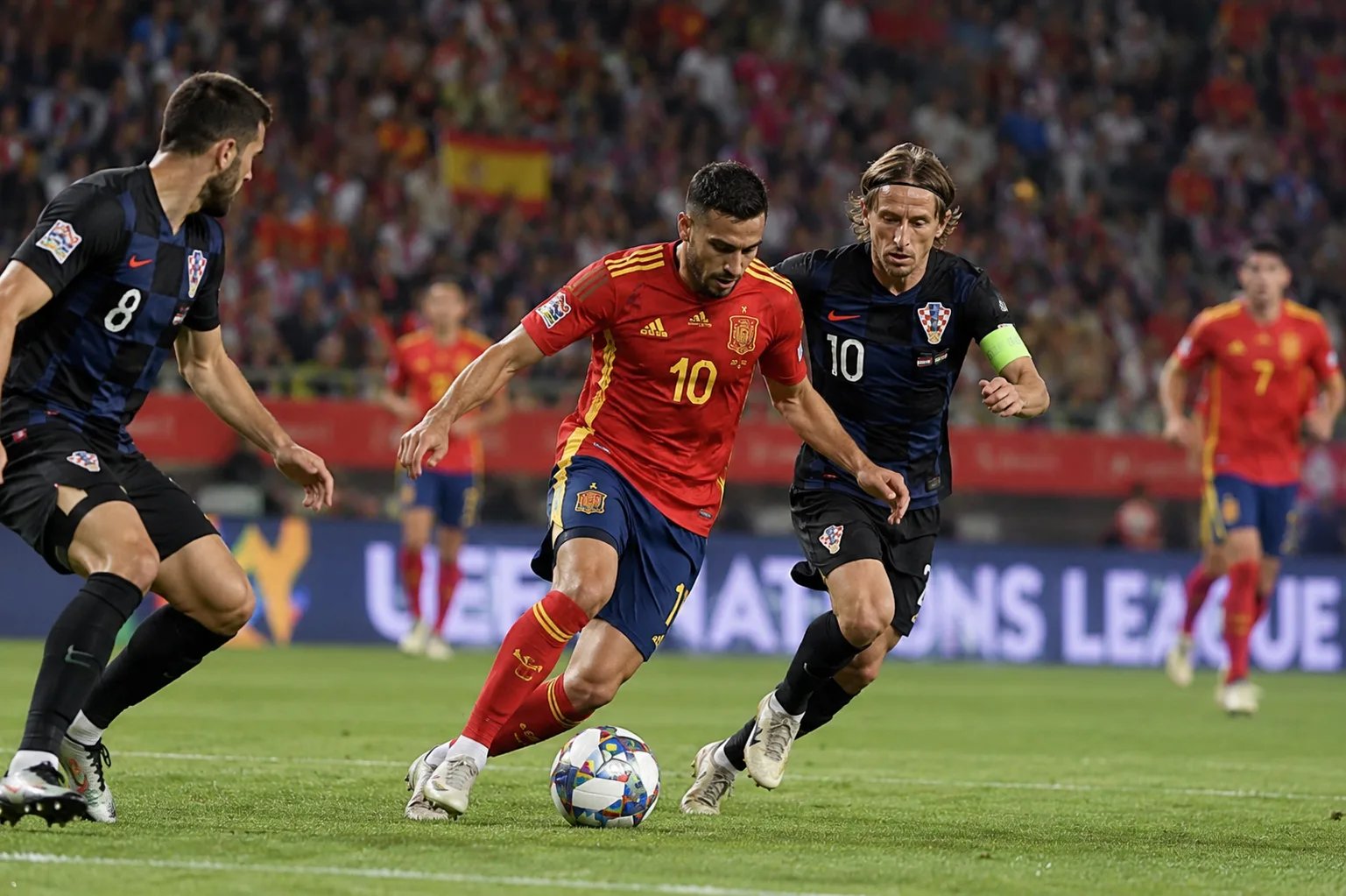 ไฮไลท์บอลเมื่อคืน Spain vs Croatia 29.09.26 (4-1)