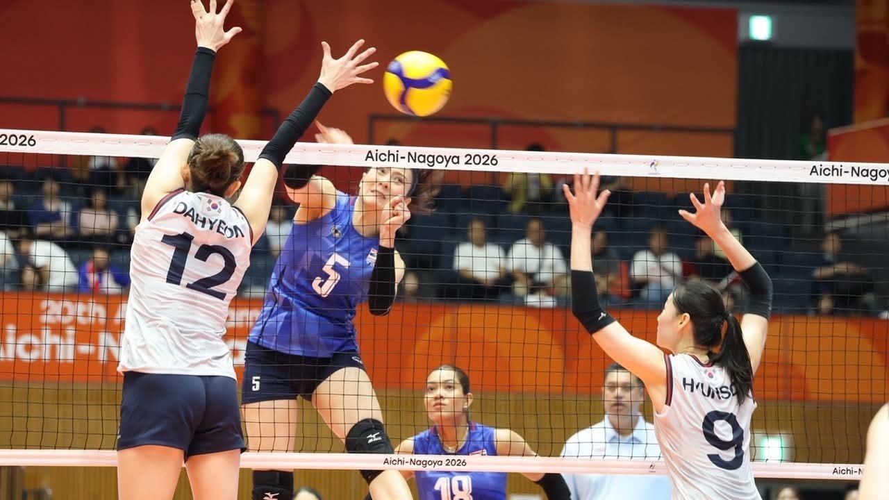 ไฮไลท์บอลเมื่อคืน Thai vs South korea 22.09.26 (3-0)